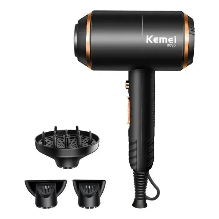Sèche-cheveux professionnel à air chaud / froid de ventilateur électrique 4000