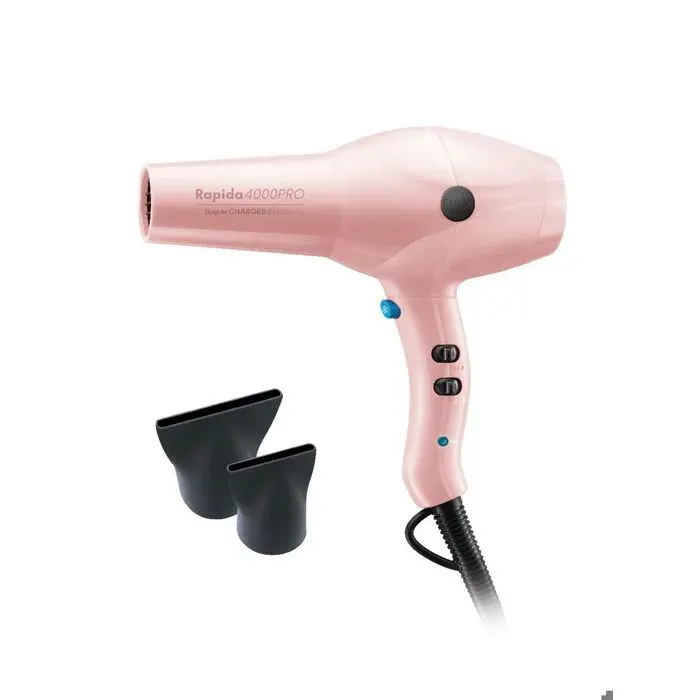 Sèche-cheveux professionnel - DIVA PRO - Rapida 4000 Pro - 2200W - 4 températures - Ioniseur SuperCeramic