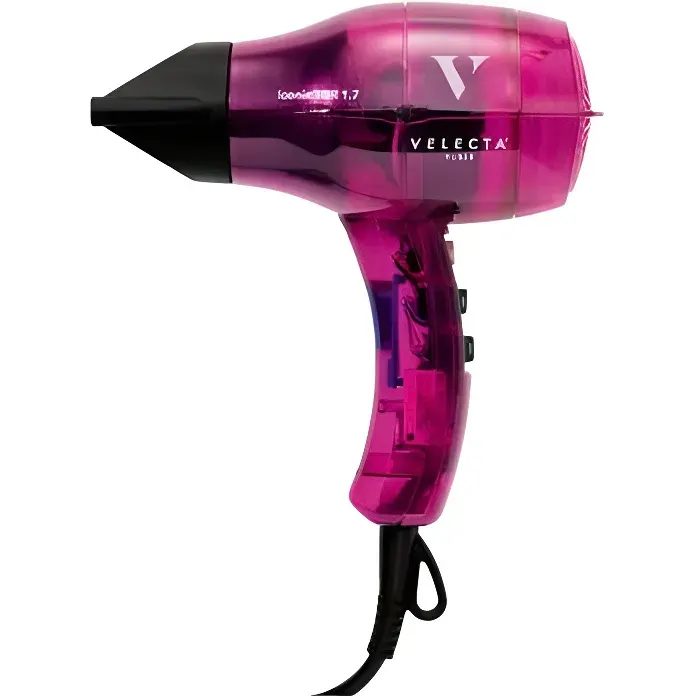 Sèche-cheveux professionnel - VELECTA PARIS - ICONIC TGR 1.7 - Léger & maniable - Silencieux - Débit dair réglable