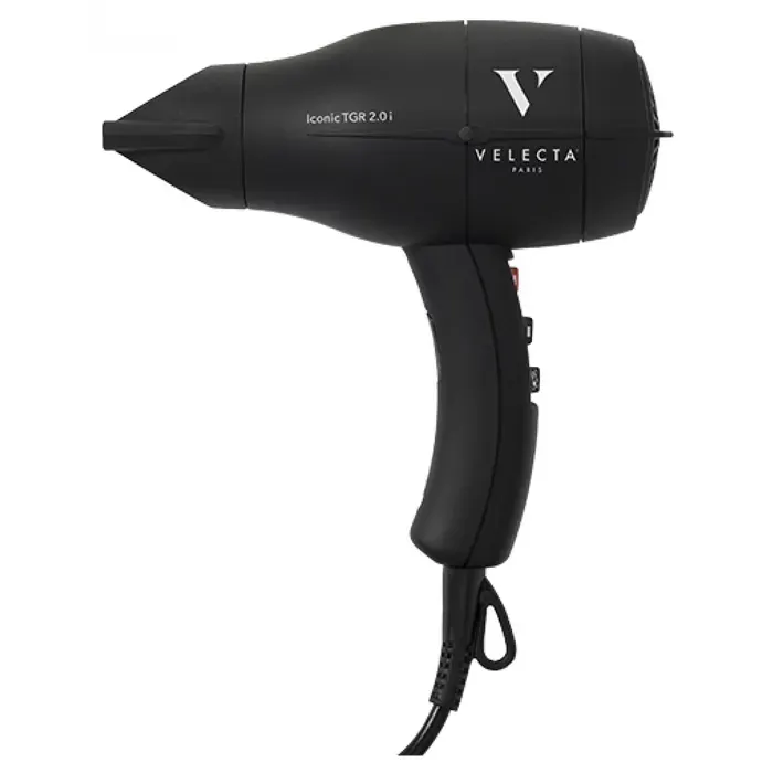 Sèche-cheveux professionnel - VELECTA ®PARIS - ICONIC TGR 2.0i - 2 vitesses - 2 températures - Noir intense