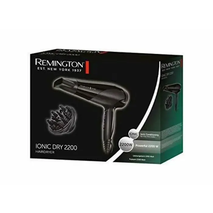 Sèche-cheveux - Remington - D3198 - 2200W - Ionique - Noir