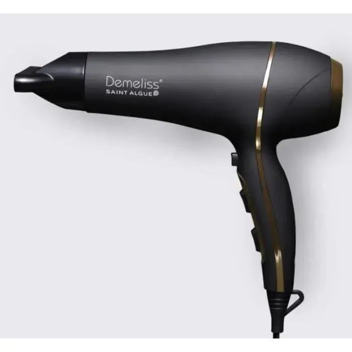Sèche-cheveux - SAINT ALGUE - Demeliss ULTRA 2200W - 2 Vitesses 3 Températures - Technologie Tourmaline - Concentrateur Inclus