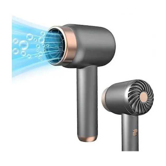 Sèche-cheveux sans fil. 3 vitesses de ventilation. Sèche-cheveux portable et rechargeable. Fonctionne sur batterie. Silencieux.