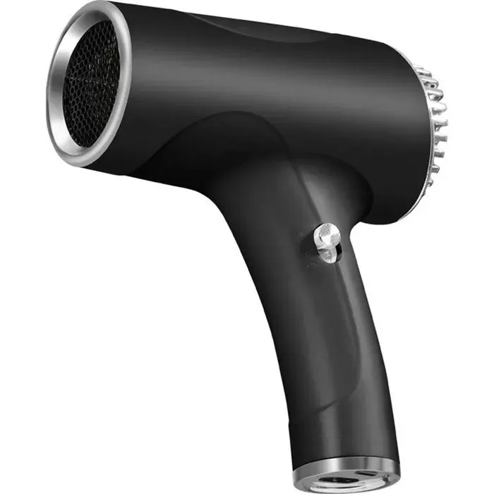 Sèche cheveux sans fil compact - 500 W Batterie rechargeable 2600 mAh - Voyage et camping - Portable léger USB
