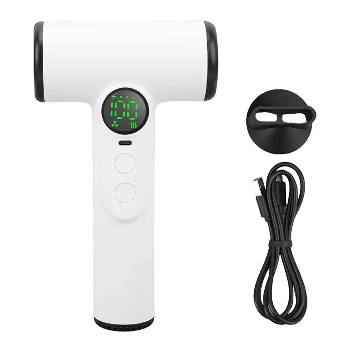 Sèche-cheveux sans fil haute vitesse (Blanc)