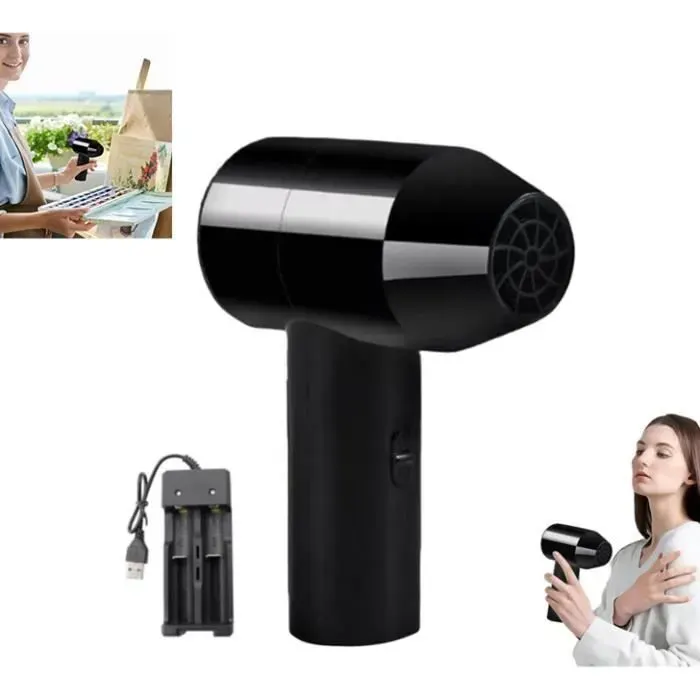 Sèche-cheveux sans fil – Sèche-cheveux portable rechargeable par USB Sèche-cheveux sans fil à faible bruit petit sèche-cheveux