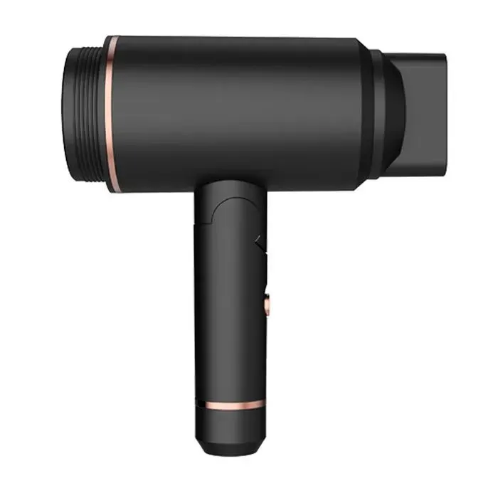 Sèche-cheveux sans fil température constante 52°C pliable 400W 5000mAh noir