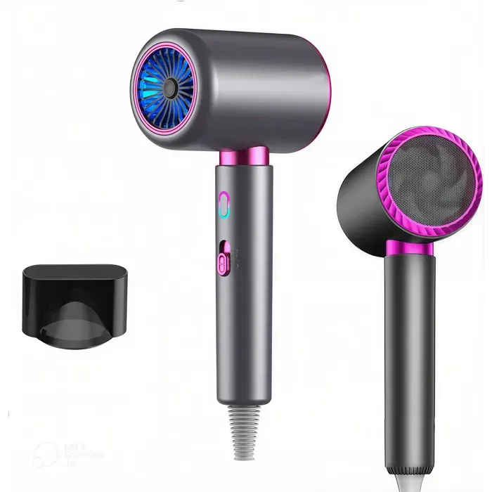 Seche Cheveux-Sèche Cheveux lonique Professionnel-1600W3 TempératuresSéchage Rapide Chaud Froid-Concentrateur-Pour Maison Voyage