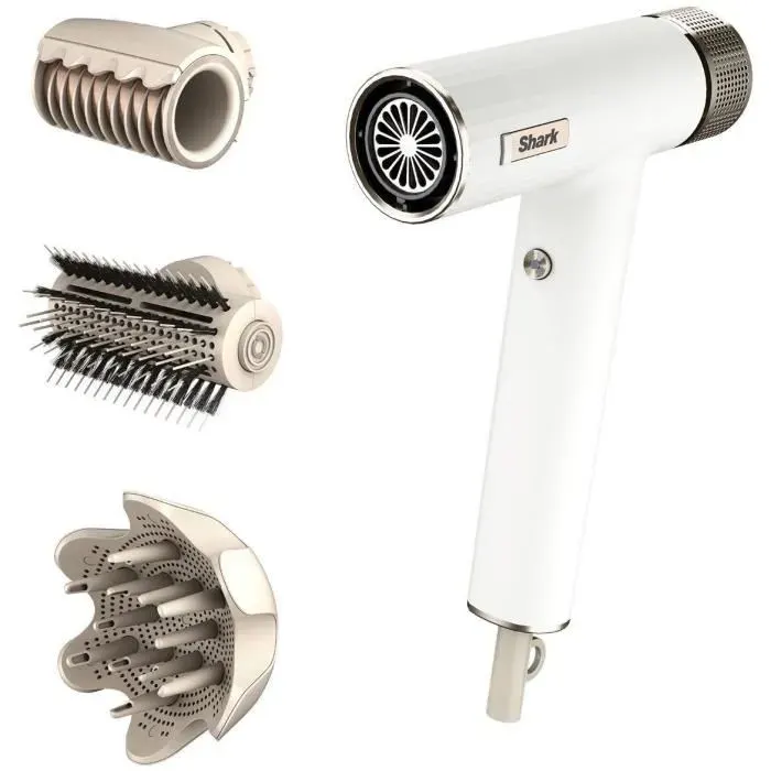 Sèche-cheveux - SHARK HD334EU - SpeedStyle - Boucleur & RapidGloss - Pour cheveux lisses et ondulés - Séchage rapide
