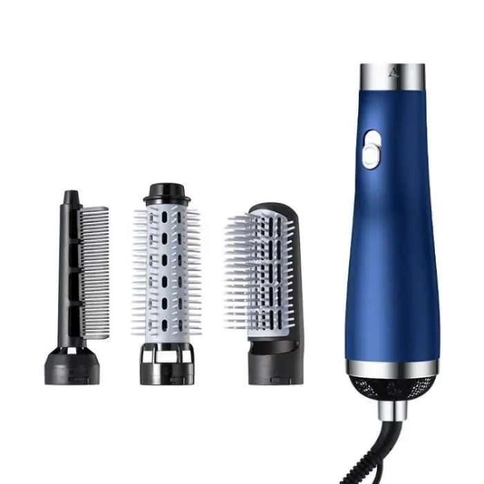 Sèche-cheveux - TANBABY - Ion Hair Fluffy - 3-en-1 (peigne/brosse/volumiseur) - Ioniseur - 3 vitesses — coloris Bleu