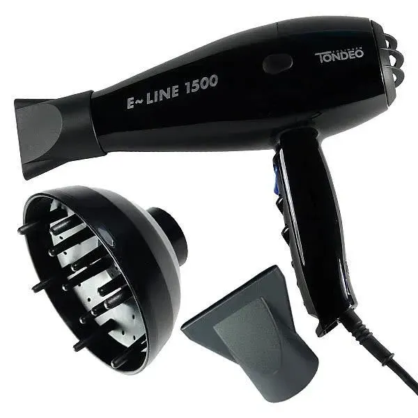 Sèche-cheveux - TONDEO - E-Line 1500 - 1500 watts - 2 niveaux de chaleur - Câble 30 m