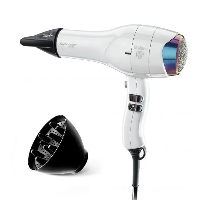 Sèche-cheveux - VALERA - EP2030eQRCD - 1600 W - Ioniseur dair - Blanc