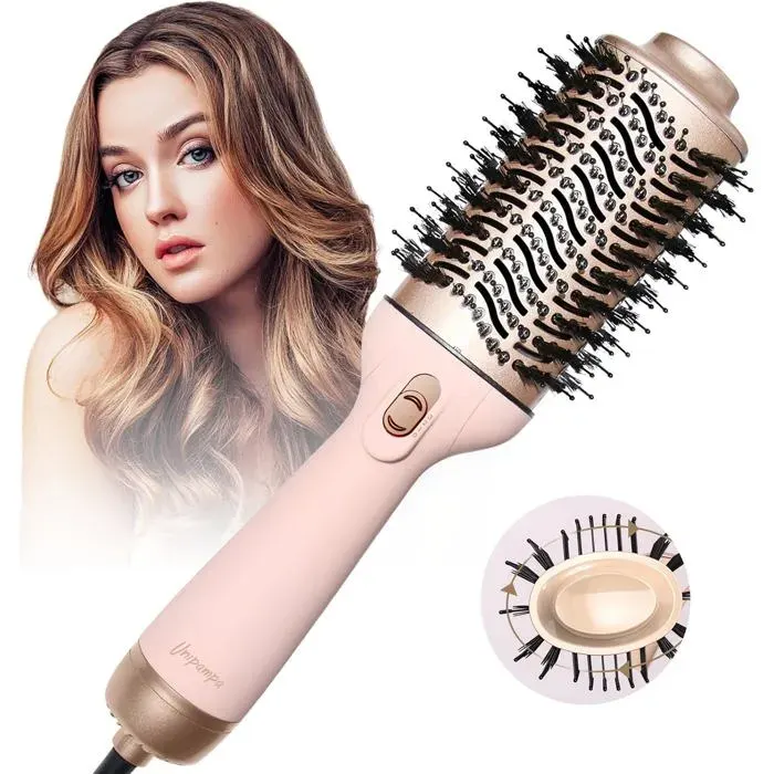 Sèche-cheveux volumisant Salon one-stepBrosse soufflante1200W Brosse Cheveux Brushing ProfessionnelChauffante Brosse Coiffante 4