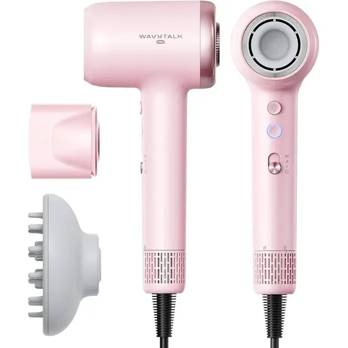 Seche-cheveux Wavytalk TURBLOW PRO Seche-Cheveux Diffuseur Cheveux Boucles Seche-Cheveux Haute Vitesse avec 110 000 trmin Pro Io