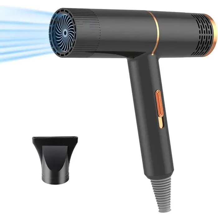 Seche Cheveux800W Sèche CheveuxSeche Cheveux VoyageSéchage Rapide3 TempératuresProtection Contre la SECHE-CHEVEUX — coloris Noir