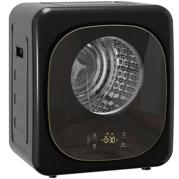 Sèche-linge 4 kg 800 W en acier inoxydable automatique intelligent