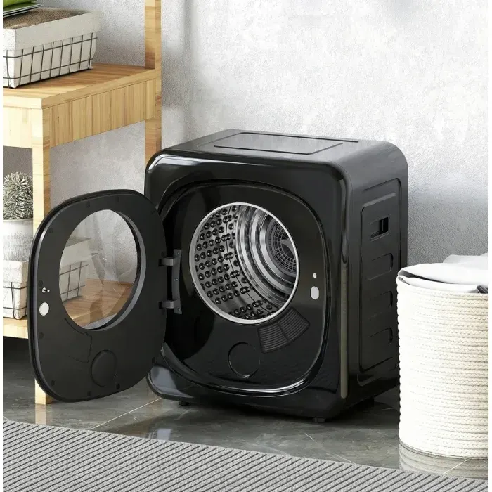 Sèche-linge à condensation avec pompe à chaleur – 4 kg – 800 W – Noir – Touch Control