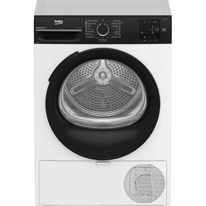 Sèche-linge à condensation blanc - Beko - 7 kg - Affichage LED - Commande électronique — coloris Blanche