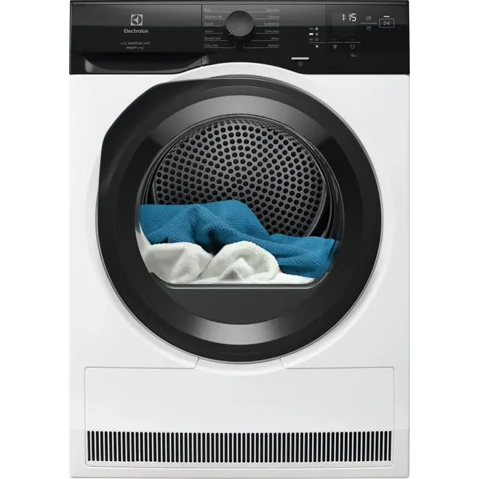 Sèche-linge à condensation blanc - Electrolux - 8 kg - Affichage LED - Commande électronique tactile — coloris Blanche