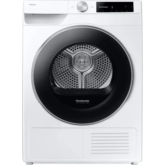 Sèche-linge à condensation - Samsung - 9 kg - Écran LCD - Commande électronique tactile - Système silencieux — coloris Blanche