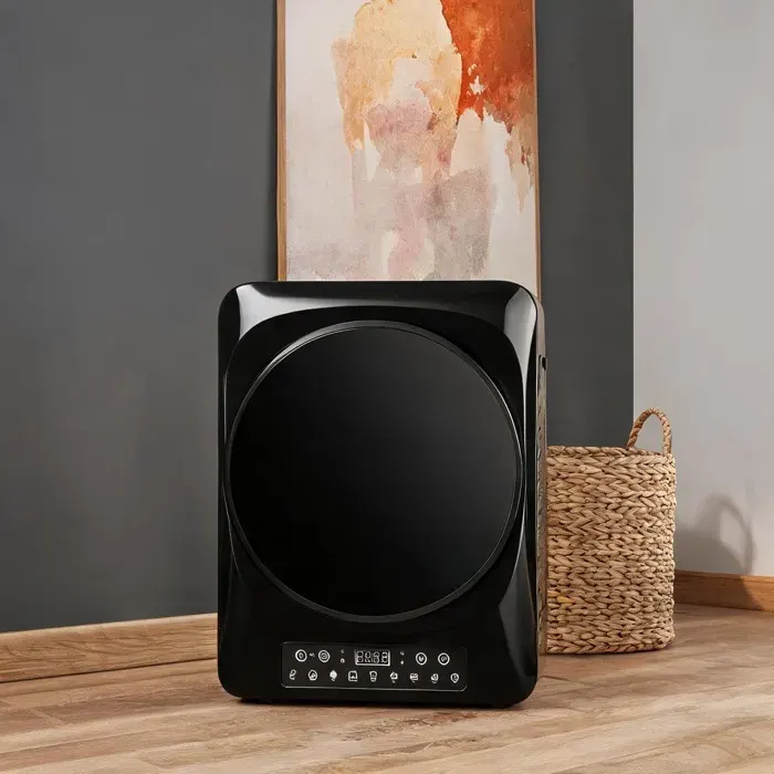 Sèche-linge à évacuation 1000 W capacité 5 kg deep black avec minuterie et stérilisation