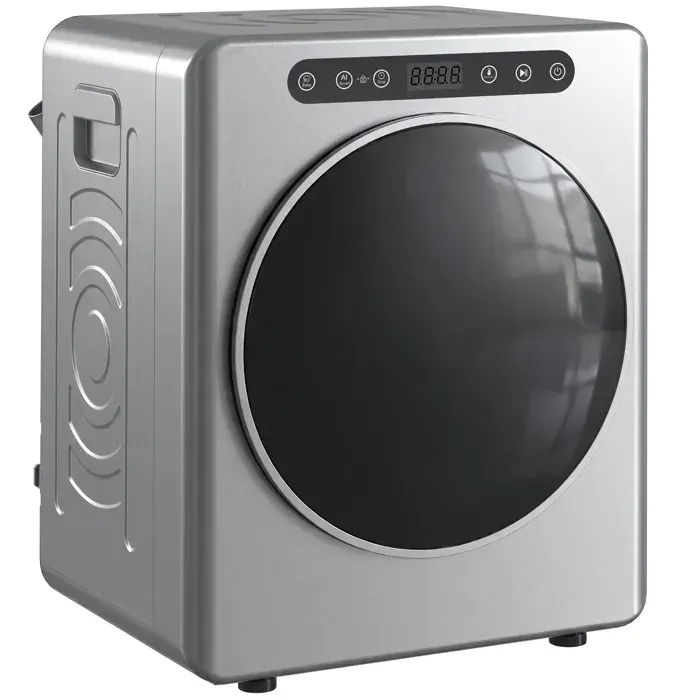 Sèche-linge à évacuation 5kg - Sèche-linge compact 1000W chargement frontal tambour inox - Argent - T0002-01-19699