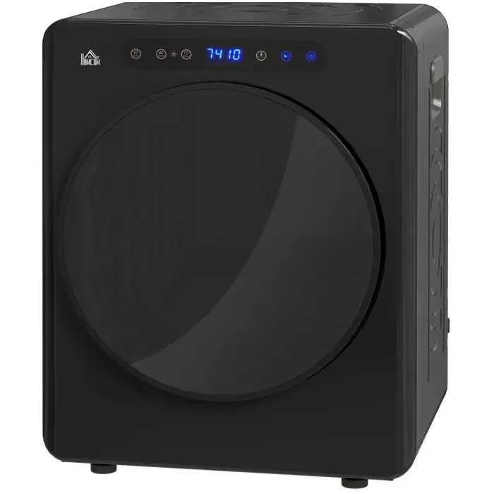 Sèche-linge à évacuation 6 programmes 4 kg 40-60 °C commande tactile compact noir 49 x 43 x 61 cm