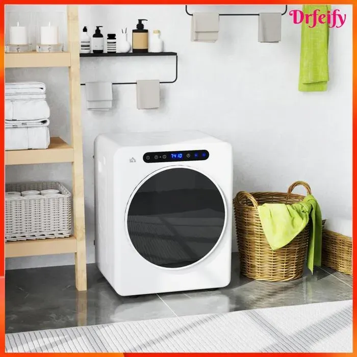 Sèche linge à évacuation - AKOZON - 11890 - 1000 W - 3 kg - Compact blanc
