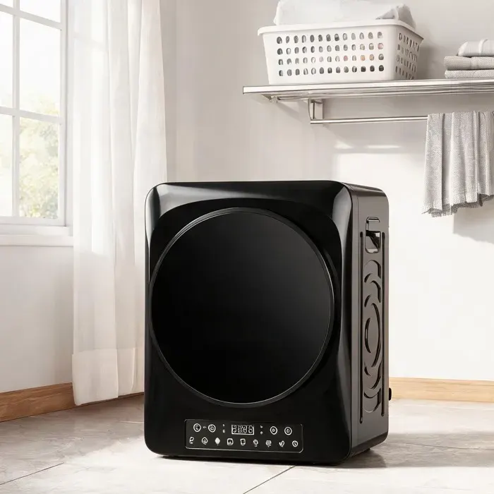 Sèche-linge compact 5 kg à évacuation 1000 W modes Extra-Sec ECO minuterie façade deep black