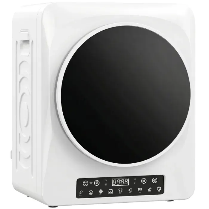 Sèche-linge compact à évacuation 1000 W modes extra sec et économie minuterie 4 températures blanc