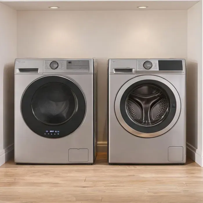 Sèche-linge compact à évacuation 4 kg avec commande tactile LED 6 modes de - Silber Edelstahl 48 x 40 x 56 cm Ref HJSH6M