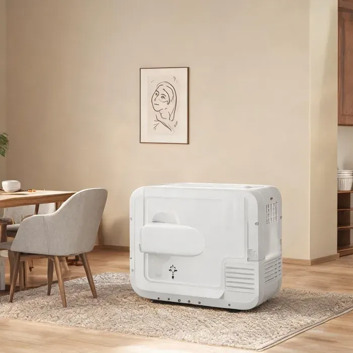 Sèche-linge compact à évacuation 4 kg panneau tactile 5 modes ABS blanc