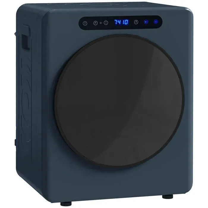 Sèche-linge compact à évacuation dune capacité de 5 kg en acier inoxydable pratique élégant 49 x 43 x 61 cm