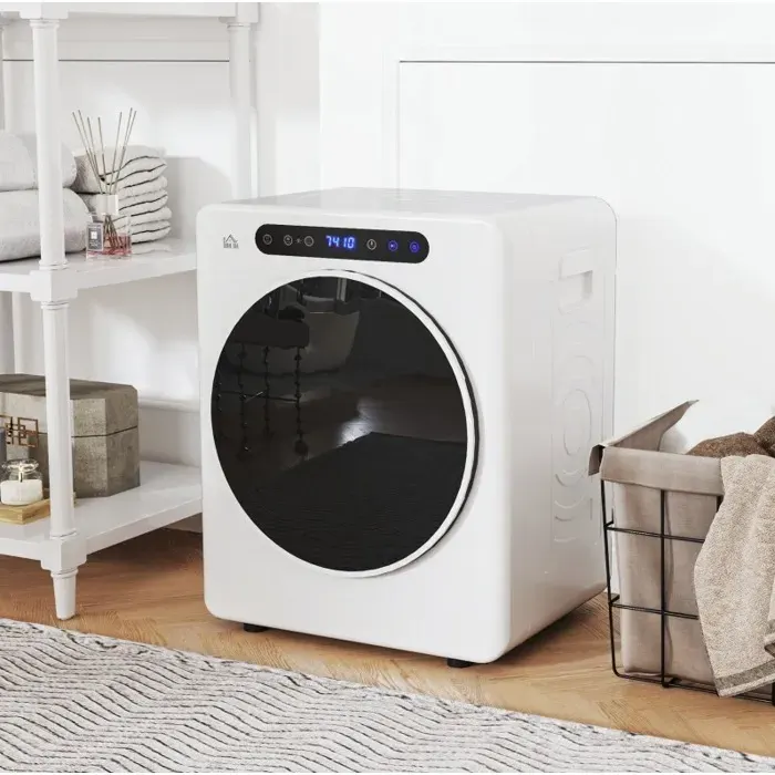Sèche-linge compact AESVAR 3 kg 6 programmes 40-60°C à évacuation touch control blanc