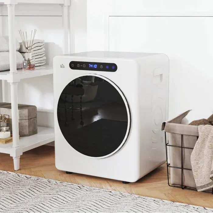 Sèche-linge compact EVRYAE 3 kg 6 programmes 40-60 °C évacuation touch control LED blanc