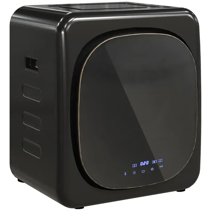 Sèche-linge compact ventilé 4 kg avec désinfection UV - Tambour inox - Noir — coloris Noire