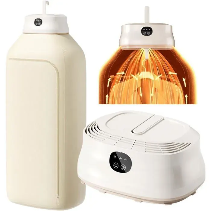 Sèche Linge Électrique 400 W Portable pour Vêtements avec Prise Européenne Mini Sèche Linge Compact ABS