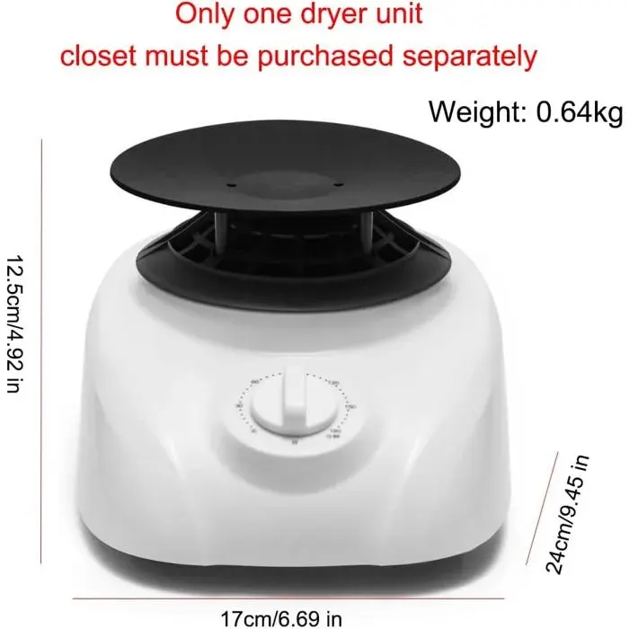 Sèche-linge électrique portable 1000 W sèche-linge dintérieur pour appartements dortoirs et camping-cars [Classe énergétique