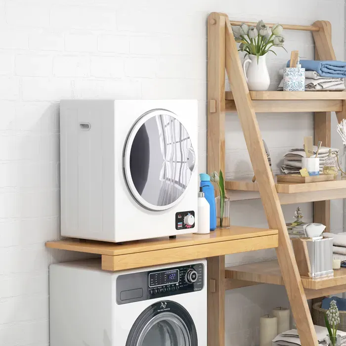 Sèche-Linge électrique portable 850W capacité 33L 5 modes de fonctionnement acier inoxydable 49L x 405l x 60H cm