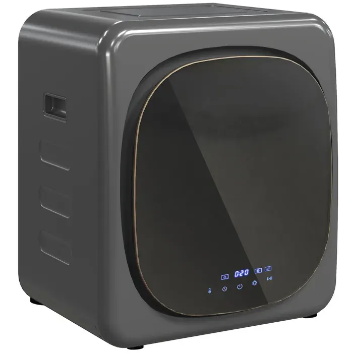 Sèche-Linge Évacuation Compact 4 kg avec Désinfection UV et Tambour en Acier Inoxydable - Gris