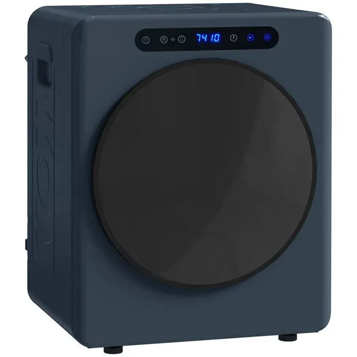 Sèche-Linge Évacuation Compact 5kg - 1000W - Tambour Inox - Pose Libre - Bleu