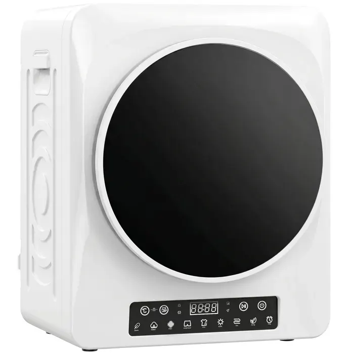 Sèche-Linge Évacuation Compact - Capacité 5kg - Écran Tactile LED Modes ECO & Extra Sec - Blanc 1000 W