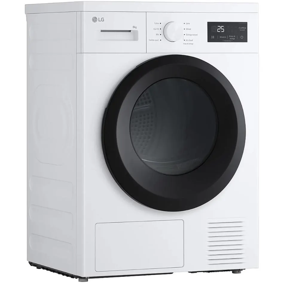 Sèche-linge frontal LG RH8N15WH — coloris Blanche