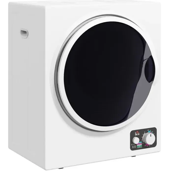 Sèche-linge mini 4 kg 850W 4 programmes 2 niveaux de chauffe stérilisation 65°C blanc pose libre mural FOLYNA