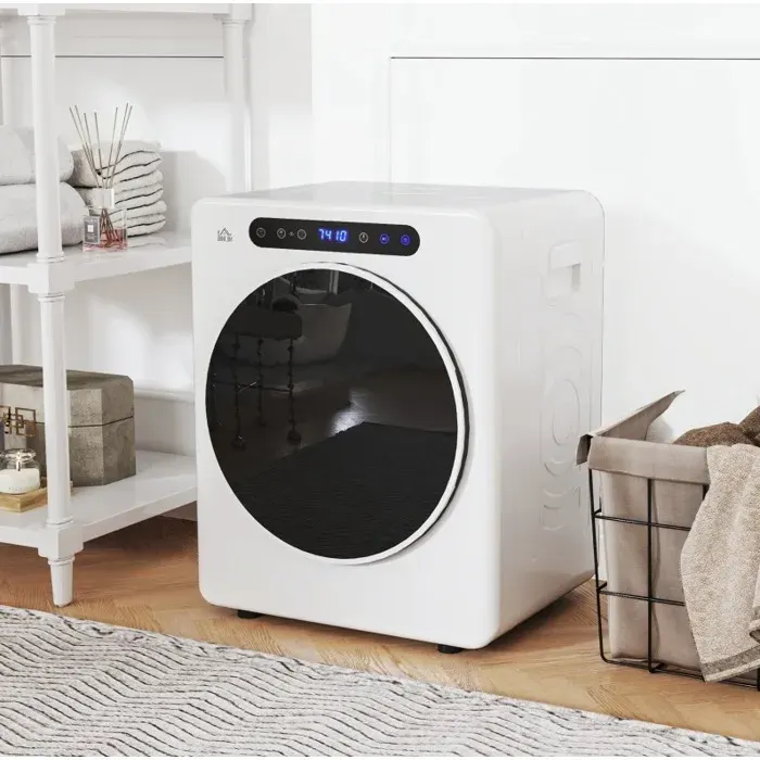 Sèche-linge mini compact – 3 kg – 6 programmes – 40-60°C – Touch Control – Blanc