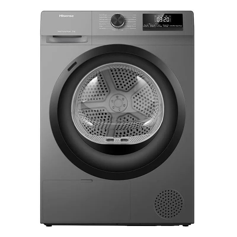 Sèche-linge Pompe À Chaleur 9 Kg Hisense Dhqe900utdc — coloris Gris