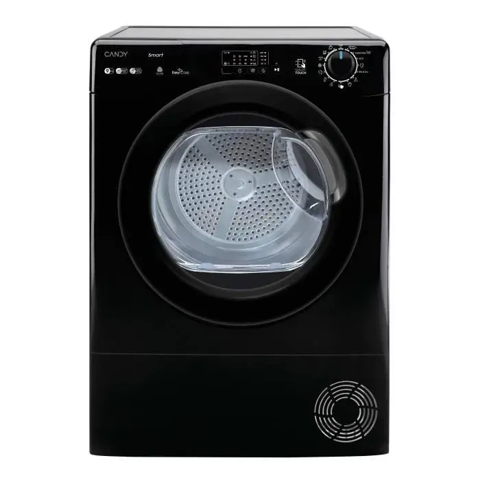 Sèche-linge pompe à chaleur CANDY CS EH9N2LBEB-S Smart - 9 kg - Bac EasyCase - Classe D - Noir