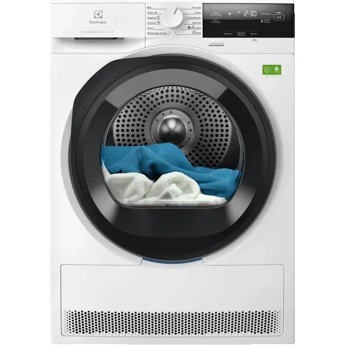 Sèche-linge Pompe à chaleur DelicateCare™ 700 9 kg ELECTROLUX EW7HI39R5BC Classe B Blanc