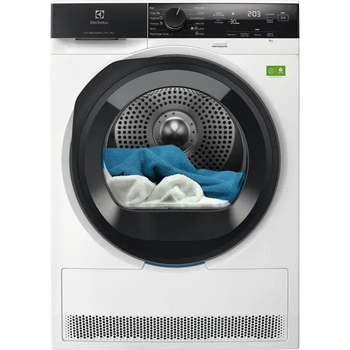 Sèche-linge pompe à chaleur Electrolux EW7HI495B Blanc — vue 3