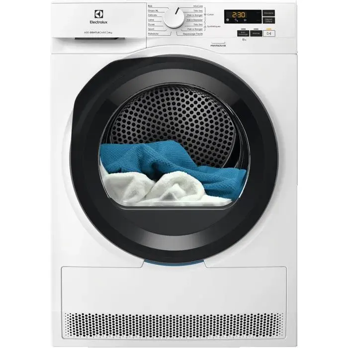 Sèche-linge Pompe à chaleur GentleCare 600 8 ELECTROLUX YW6HI841DC Blanc